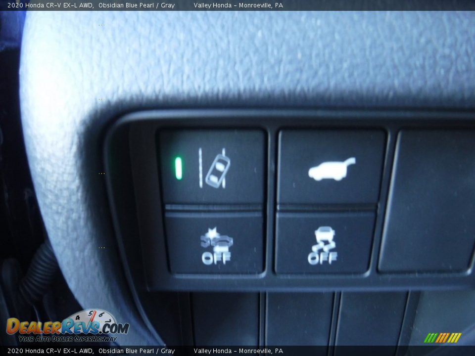 2020 Honda CR-V EX-L AWD Obsidian Blue Pearl / Gray Photo #13