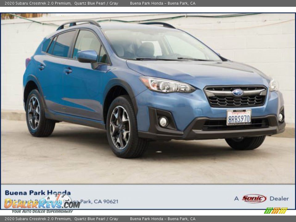 2020 Subaru Crosstrek 2.0 Premium Quartz Blue Pearl / Gray Photo #1