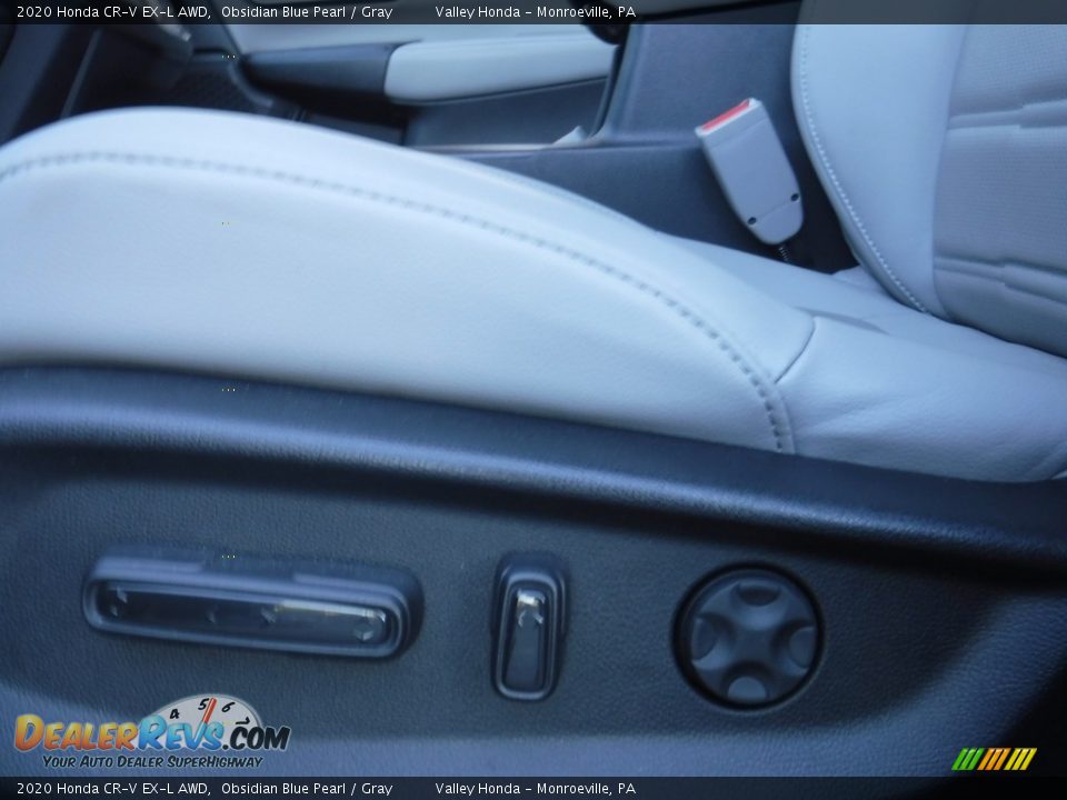 2020 Honda CR-V EX-L AWD Obsidian Blue Pearl / Gray Photo #16