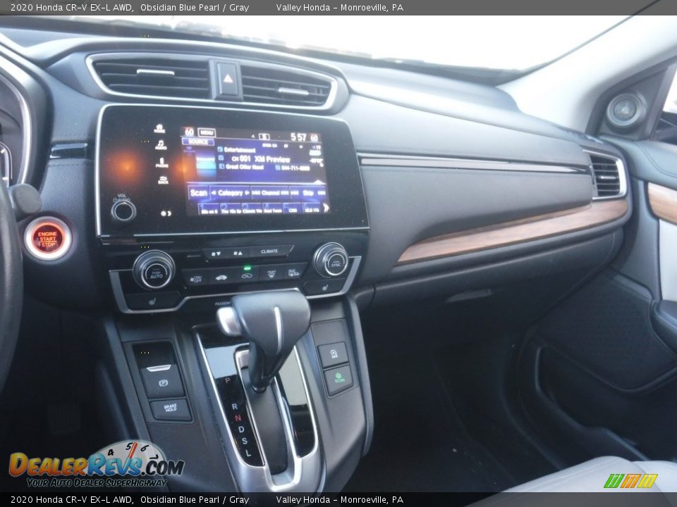 2020 Honda CR-V EX-L AWD Obsidian Blue Pearl / Gray Photo #17