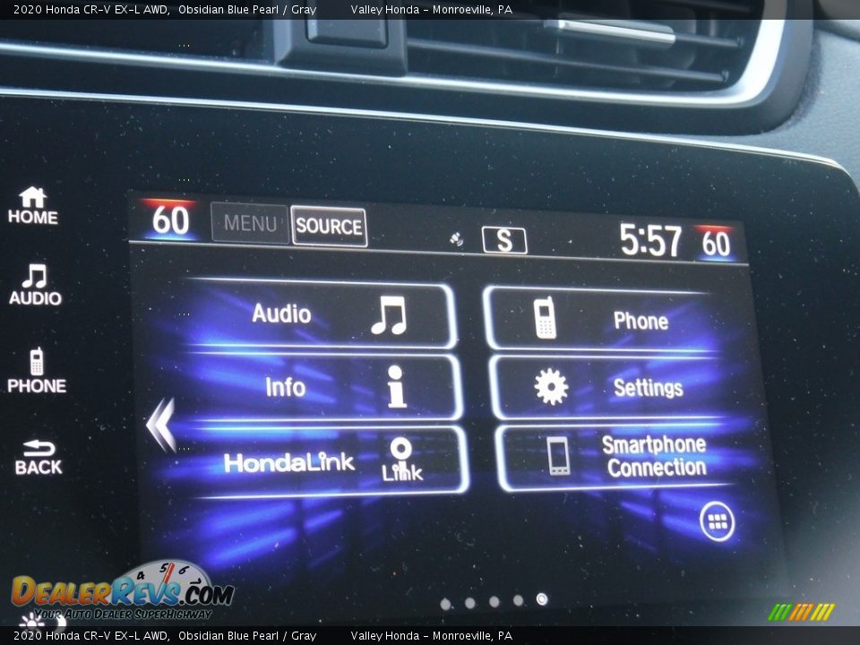 2020 Honda CR-V EX-L AWD Obsidian Blue Pearl / Gray Photo #18