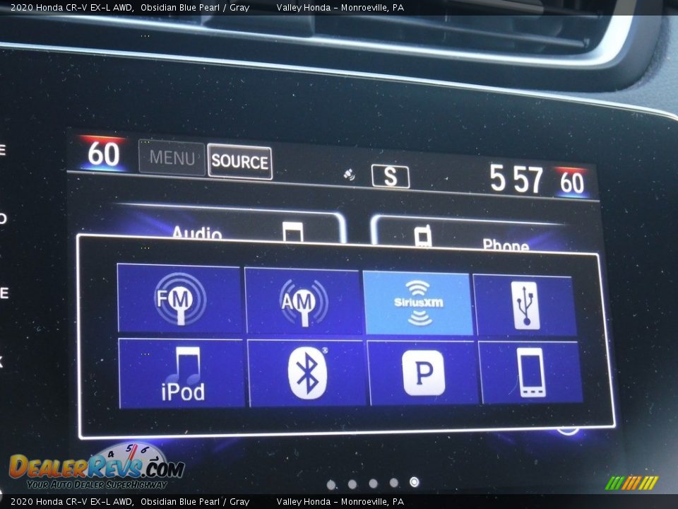 2020 Honda CR-V EX-L AWD Obsidian Blue Pearl / Gray Photo #19