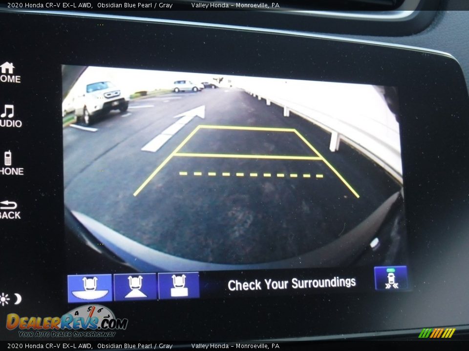 2020 Honda CR-V EX-L AWD Obsidian Blue Pearl / Gray Photo #20