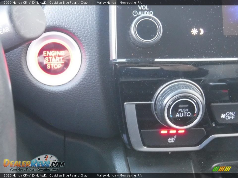 2020 Honda CR-V EX-L AWD Obsidian Blue Pearl / Gray Photo #21