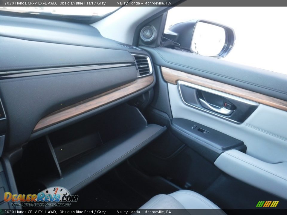 2020 Honda CR-V EX-L AWD Obsidian Blue Pearl / Gray Photo #27