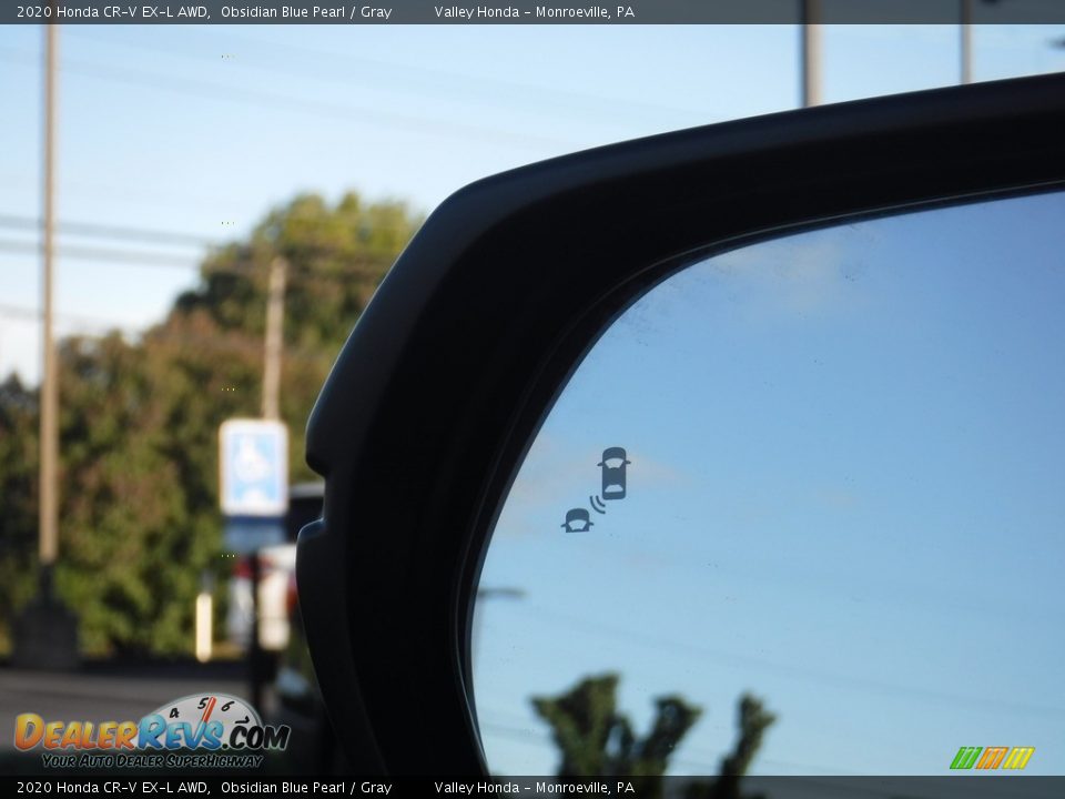 2020 Honda CR-V EX-L AWD Obsidian Blue Pearl / Gray Photo #28