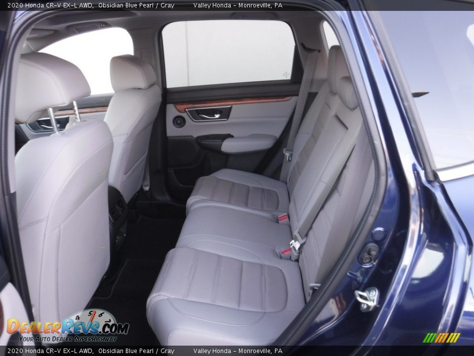2020 Honda CR-V EX-L AWD Obsidian Blue Pearl / Gray Photo #29
