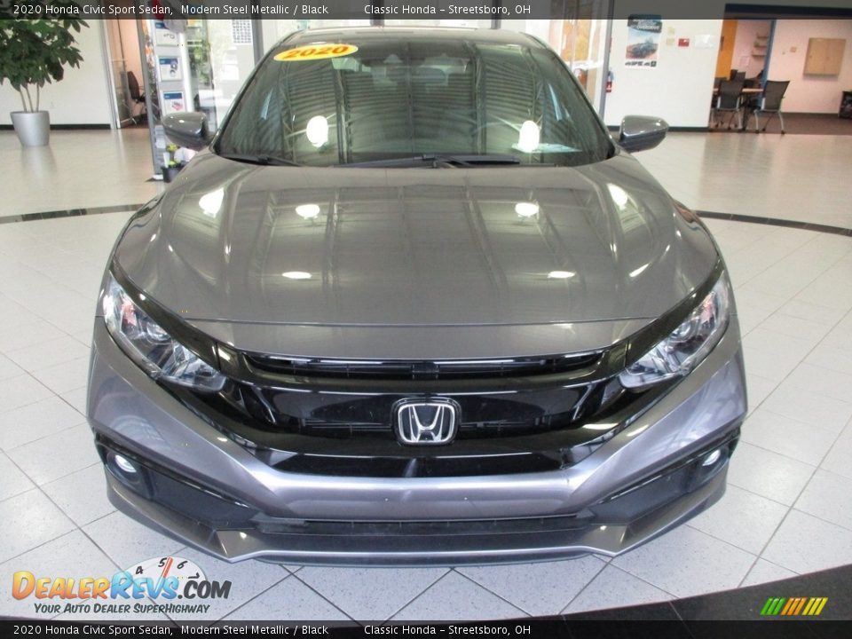2020 Honda Civic Sport Sedan Modern Steel Metallic / Black Photo #2