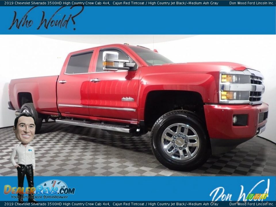 2019 Chevrolet Silverado 3500HD High Country Crew Cab 4x4 Cajun Red Tintcoat / High Country Jet Black/­Medium Ash Gray Photo #1