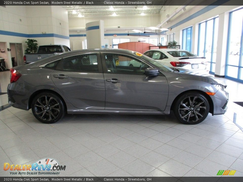 2020 Honda Civic Sport Sedan Modern Steel Metallic / Black Photo #4
