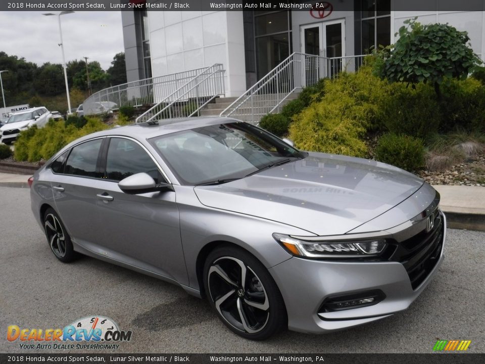 2018 Honda Accord Sport Sedan Lunar Silver Metallic / Black Photo #1