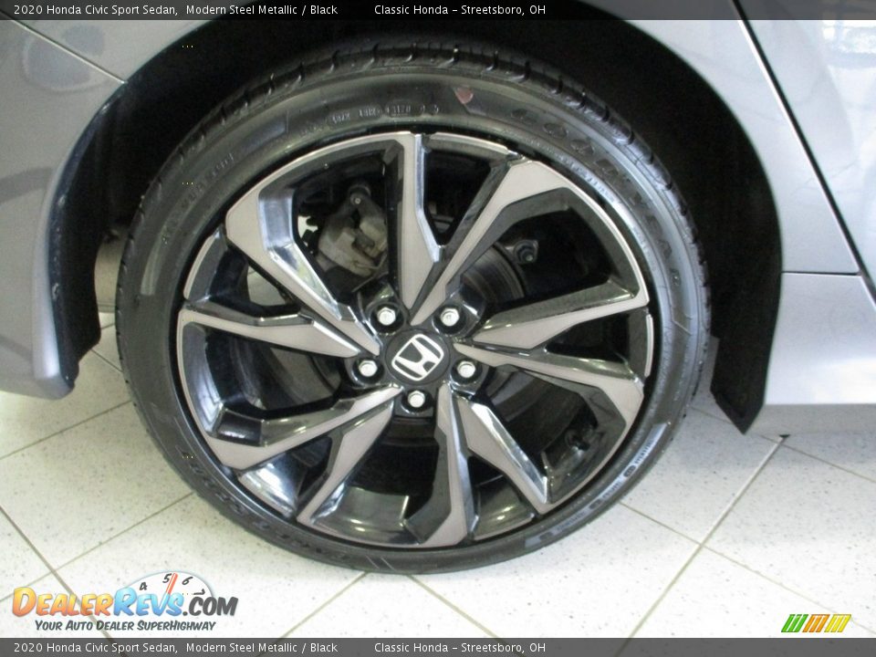 2020 Honda Civic Sport Sedan Modern Steel Metallic / Black Photo #6