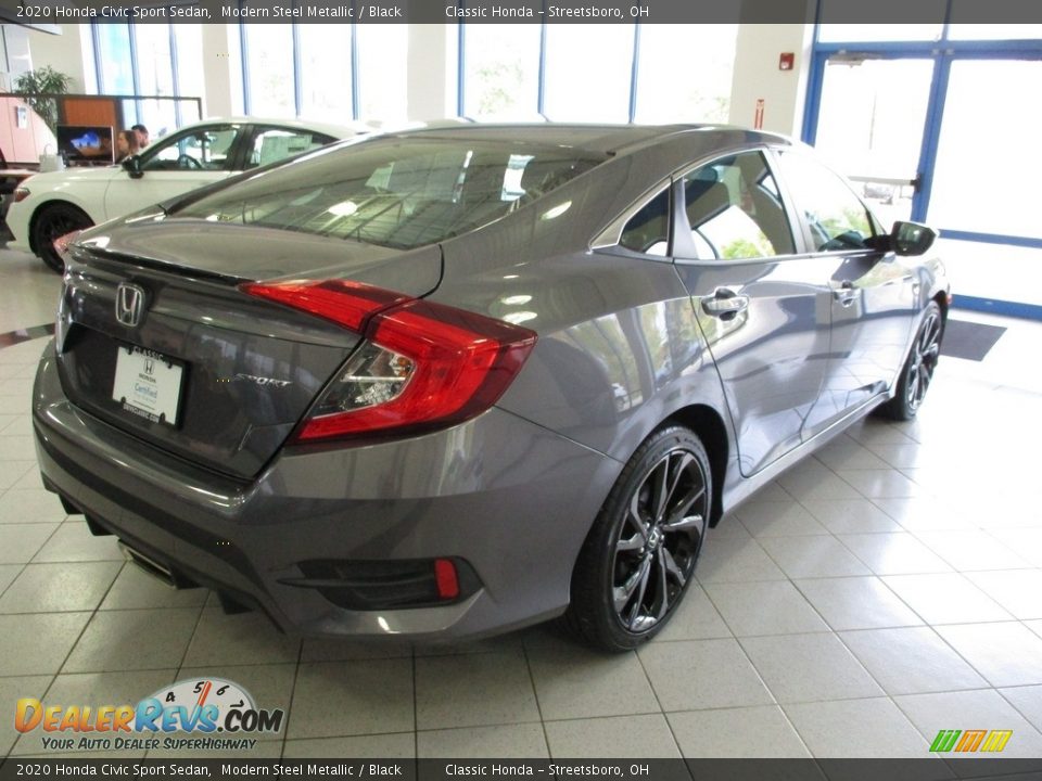 2020 Honda Civic Sport Sedan Modern Steel Metallic / Black Photo #7