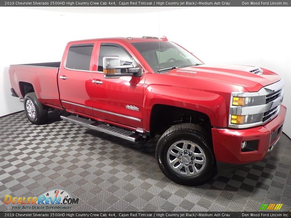 2019 Chevrolet Silverado 3500HD High Country Crew Cab 4x4 Cajun Red Tintcoat / High Country Jet Black/­Medium Ash Gray Photo #6