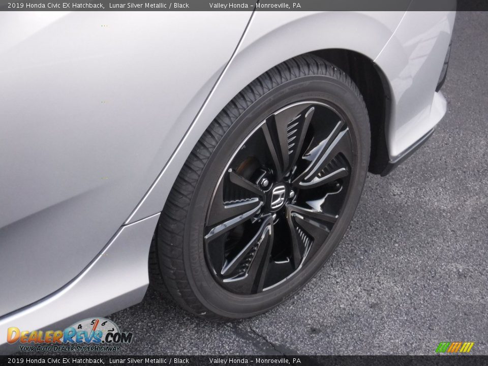 2019 Honda Civic EX Hatchback Lunar Silver Metallic / Black Photo #4