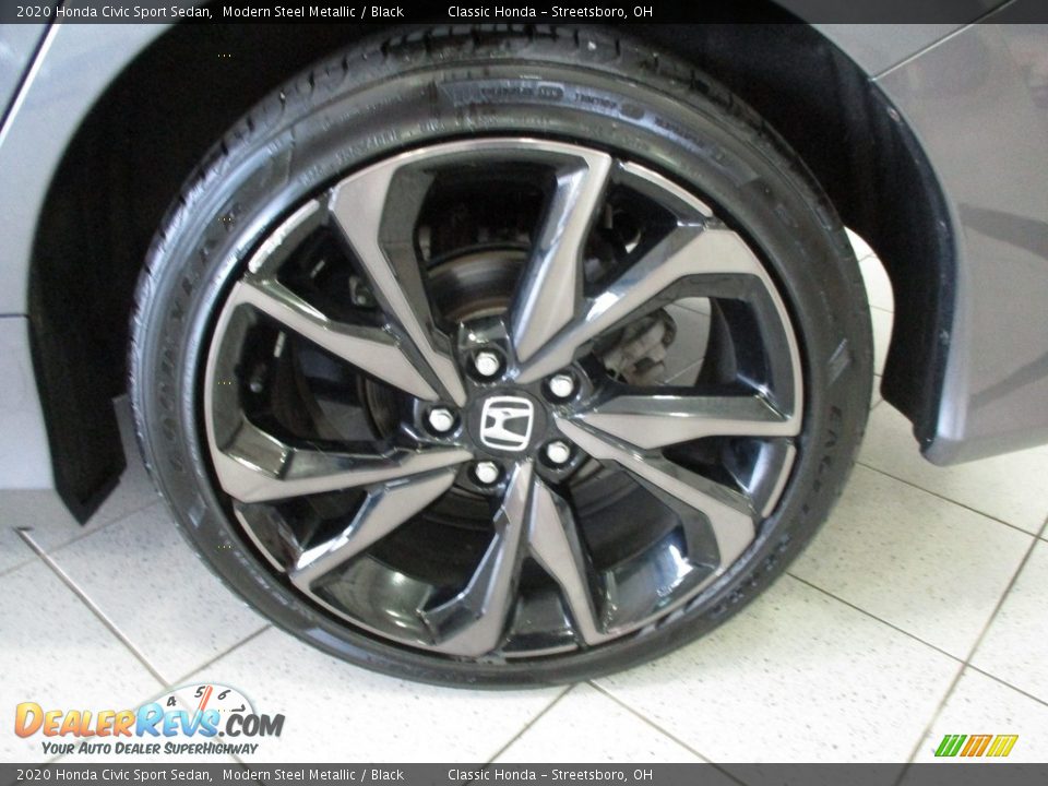 2020 Honda Civic Sport Sedan Modern Steel Metallic / Black Photo #11
