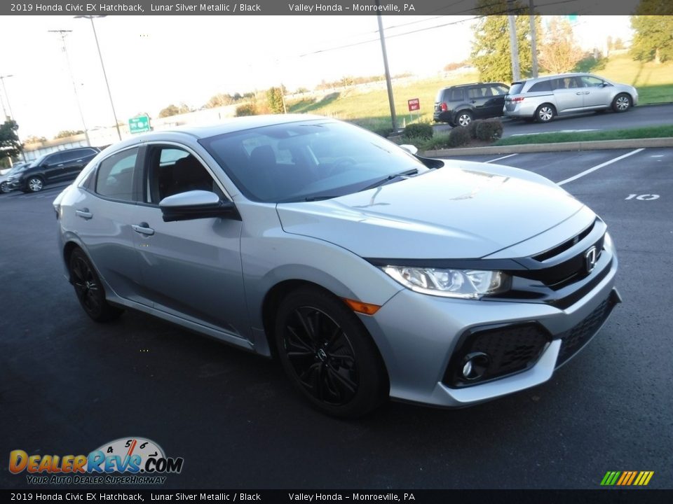 2019 Honda Civic EX Hatchback Lunar Silver Metallic / Black Photo #6