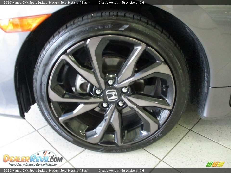 2020 Honda Civic Sport Sedan Modern Steel Metallic / Black Photo #12