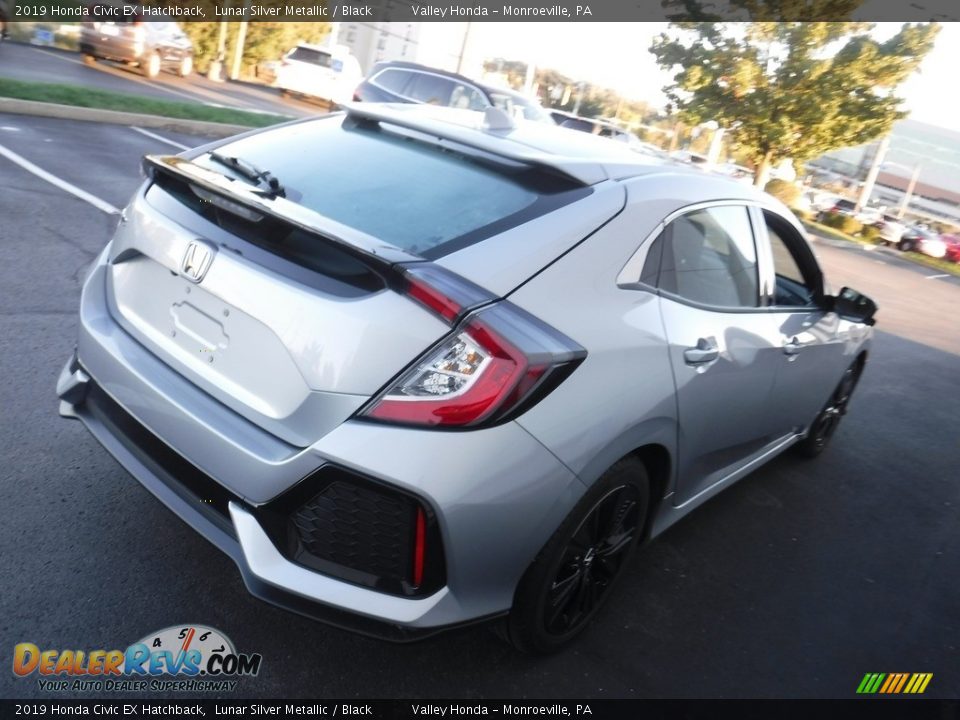 2019 Honda Civic EX Hatchback Lunar Silver Metallic / Black Photo #7