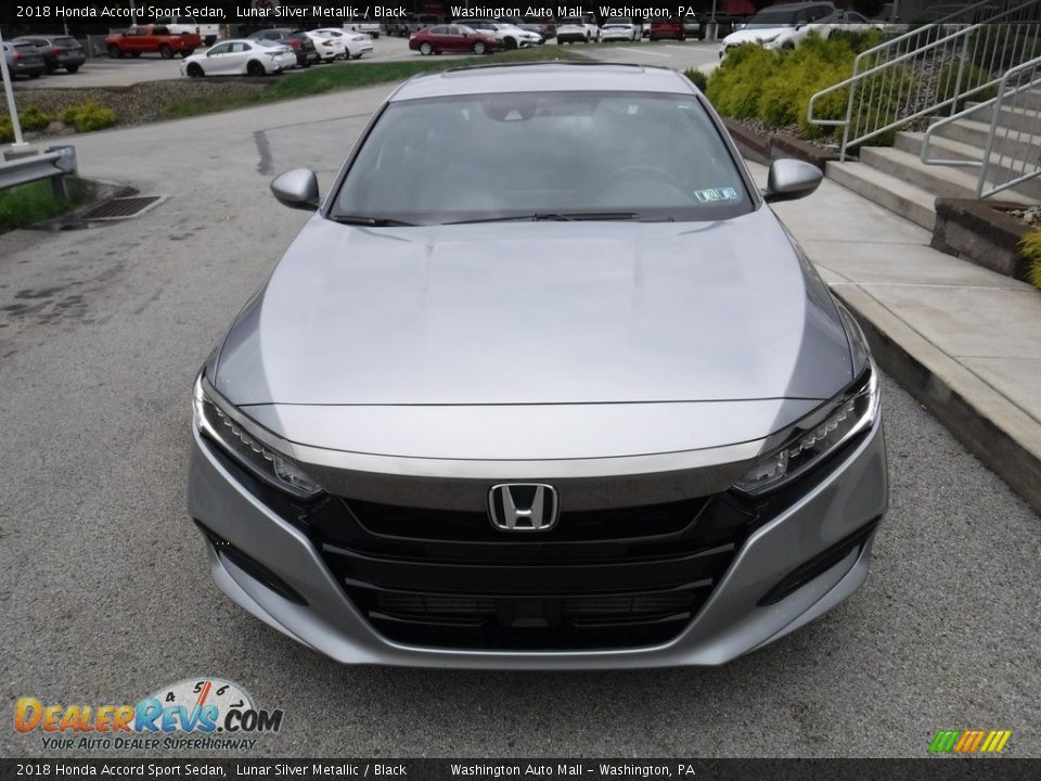 2018 Honda Accord Sport Sedan Lunar Silver Metallic / Black Photo #8