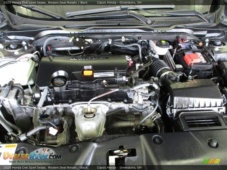 2020 Honda Civic Sport Sedan Modern Steel Metallic / Black Photo #13