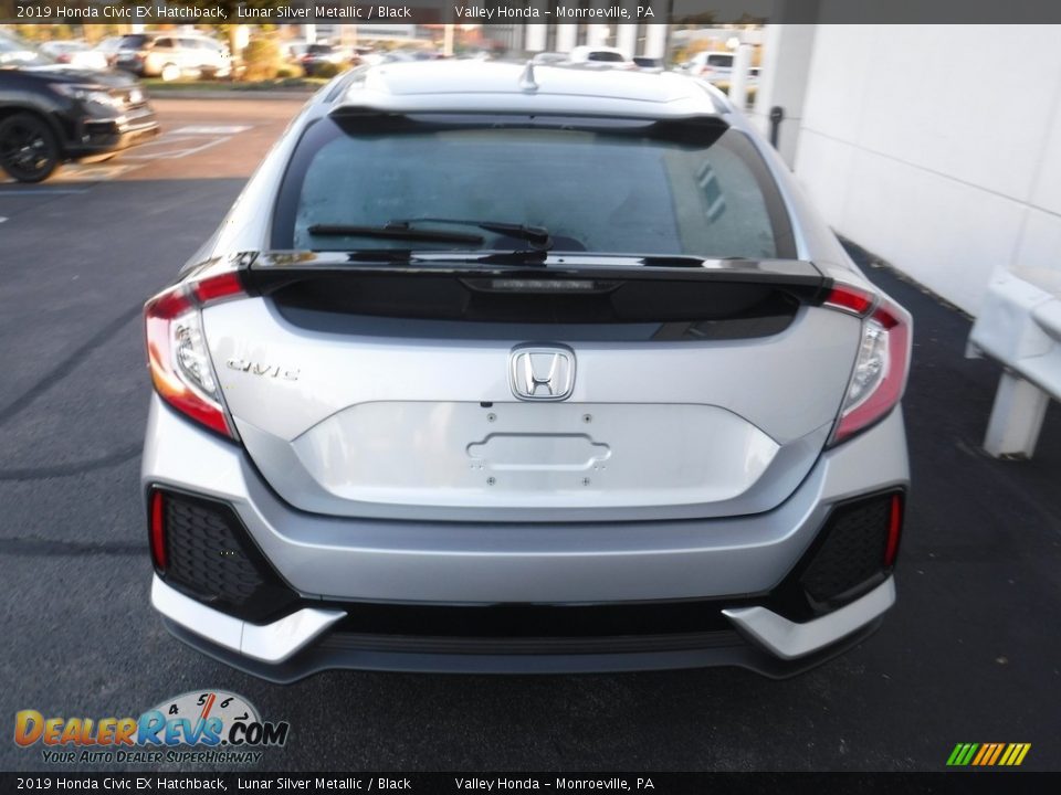 2019 Honda Civic EX Hatchback Lunar Silver Metallic / Black Photo #8