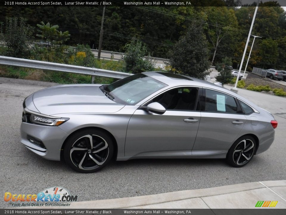 2018 Honda Accord Sport Sedan Lunar Silver Metallic / Black Photo #10