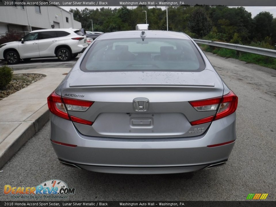 2018 Honda Accord Sport Sedan Lunar Silver Metallic / Black Photo #12