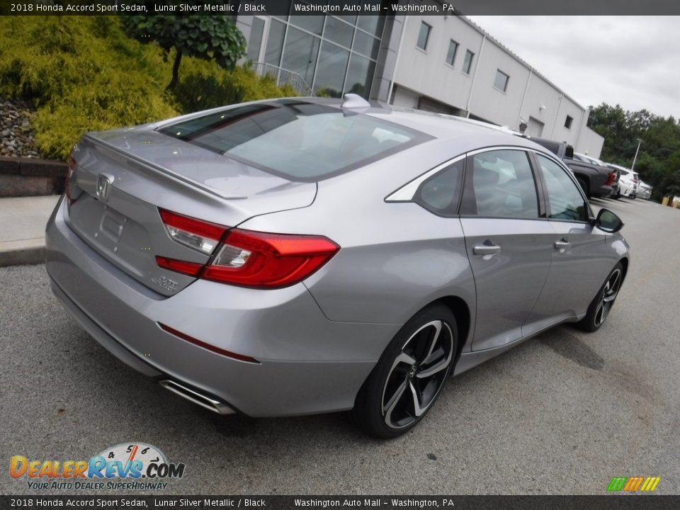 2018 Honda Accord Sport Sedan Lunar Silver Metallic / Black Photo #13
