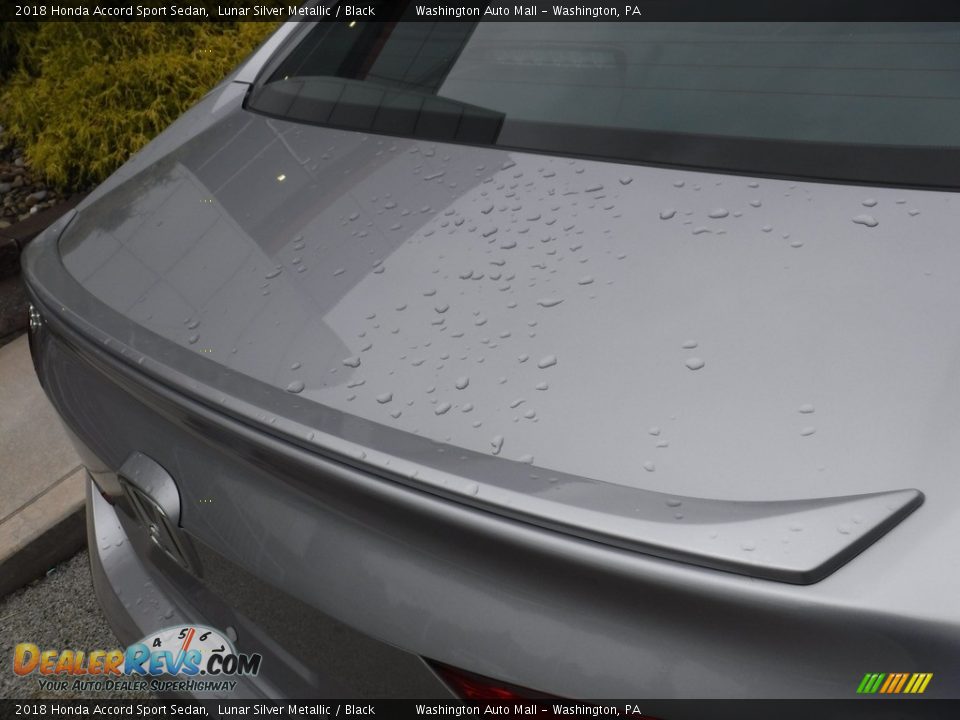 2018 Honda Accord Sport Sedan Lunar Silver Metallic / Black Photo #14