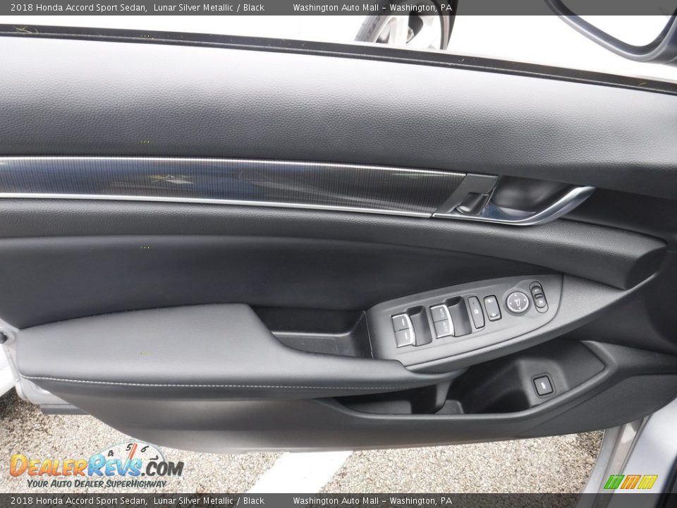 2018 Honda Accord Sport Sedan Lunar Silver Metallic / Black Photo #17