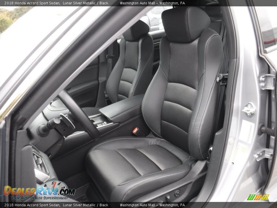 2018 Honda Accord Sport Sedan Lunar Silver Metallic / Black Photo #20
