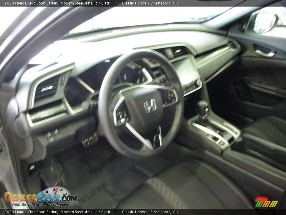 2020 Honda Civic Sport Sedan Modern Steel Metallic / Black Photo #26