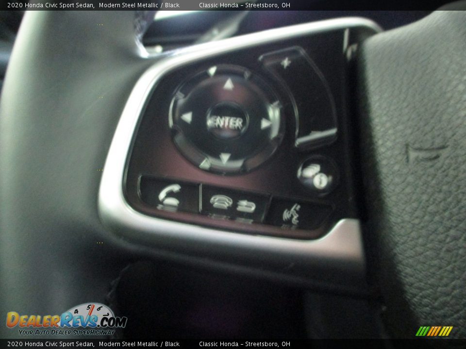 2020 Honda Civic Sport Sedan Modern Steel Metallic / Black Photo #30