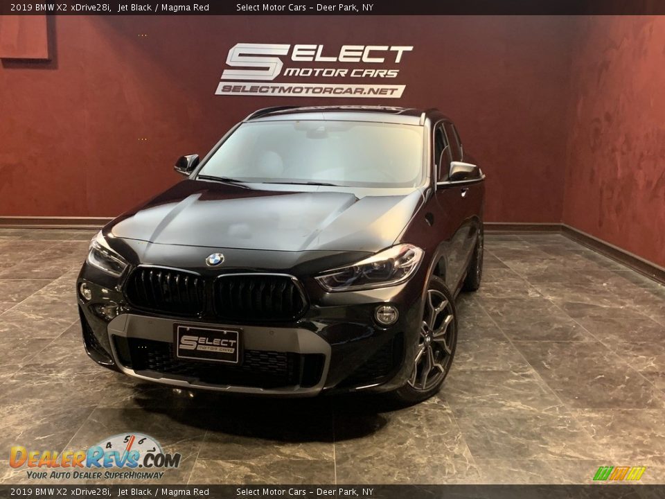 2019 BMW X2 xDrive28i Jet Black / Magma Red Photo #1