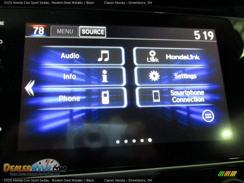 2020 Honda Civic Sport Sedan Modern Steel Metallic / Black Photo #36