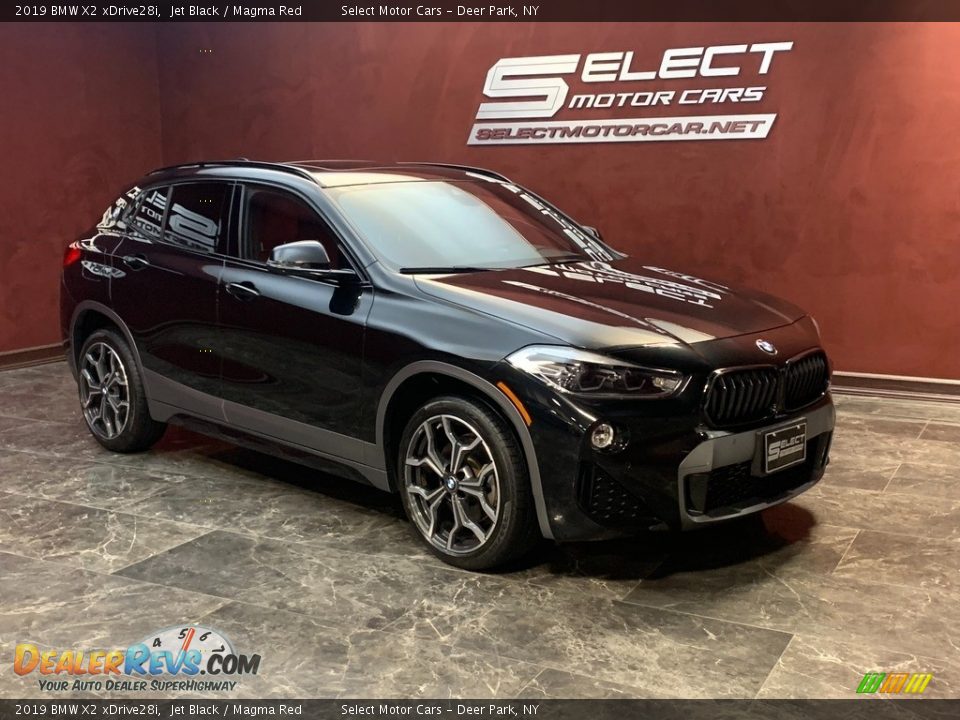 2019 BMW X2 xDrive28i Jet Black / Magma Red Photo #3