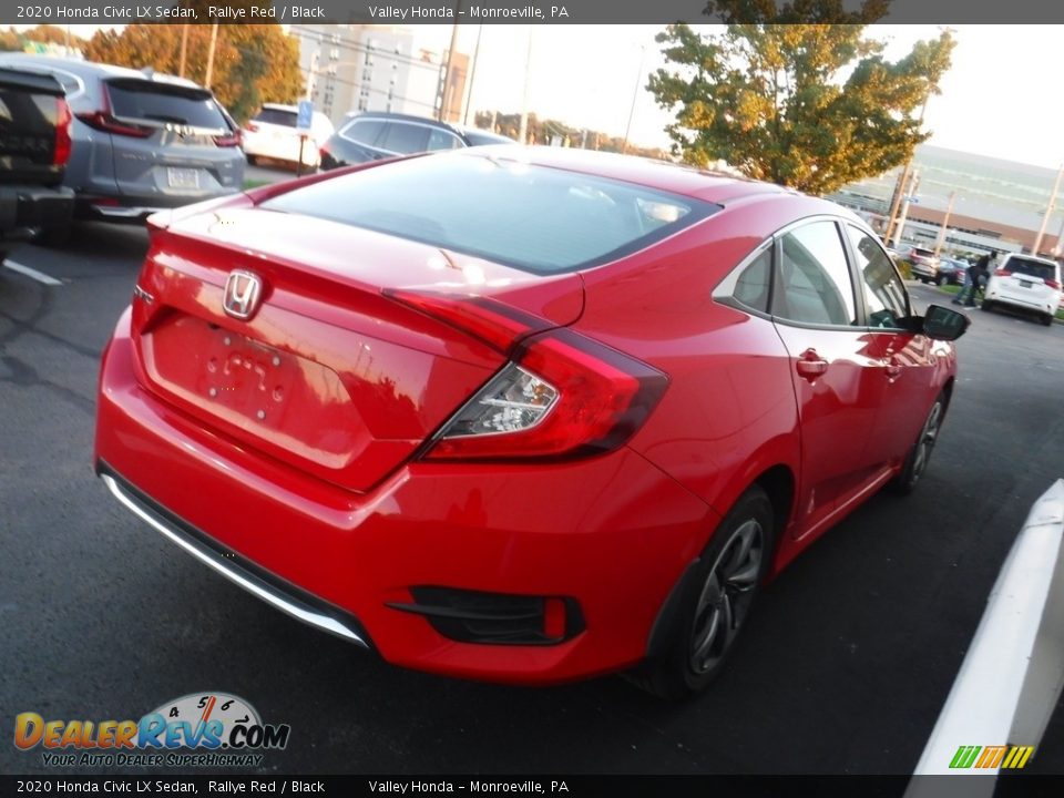 2020 Honda Civic LX Sedan Rallye Red / Black Photo #5