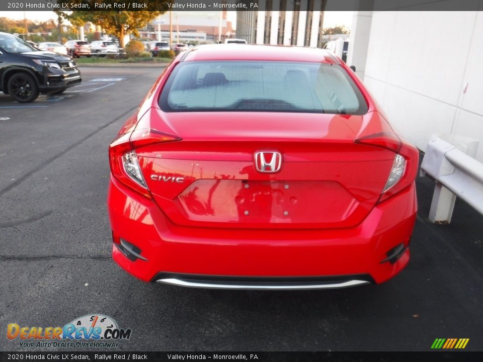 2020 Honda Civic LX Sedan Rallye Red / Black Photo #6