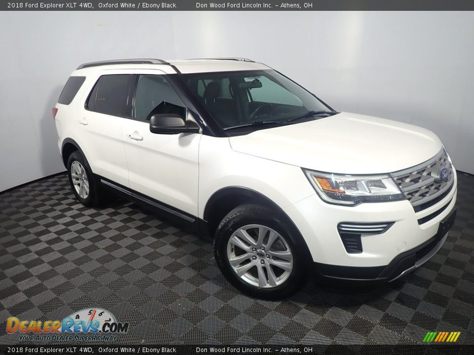 2018 Ford Explorer XLT 4WD Oxford White / Ebony Black Photo #3