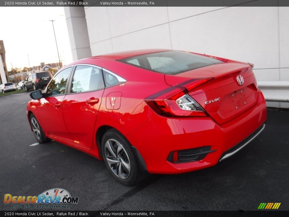 2020 Honda Civic LX Sedan Rallye Red / Black Photo #7