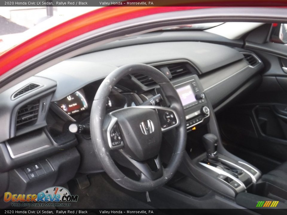 2020 Honda Civic LX Sedan Rallye Red / Black Photo #8