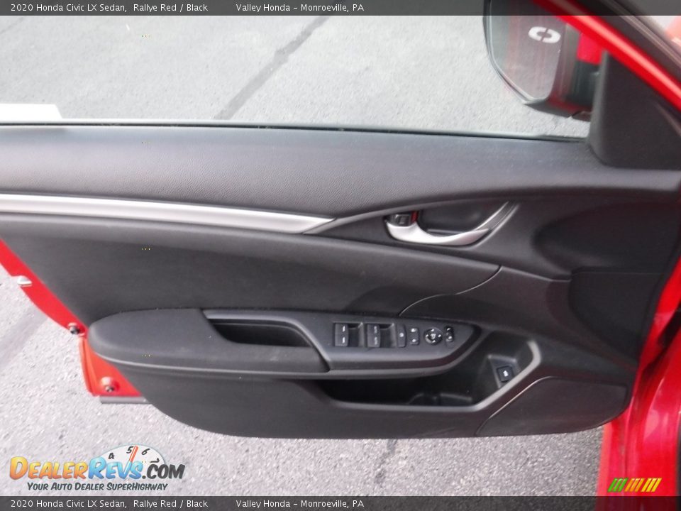 2020 Honda Civic LX Sedan Rallye Red / Black Photo #9