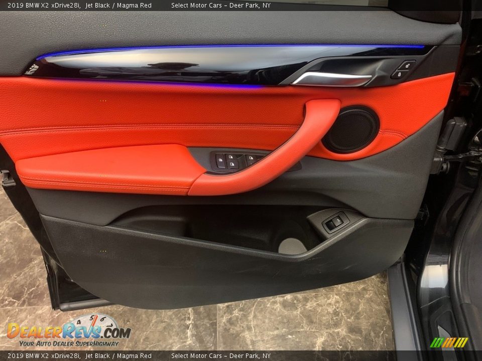 2019 BMW X2 xDrive28i Jet Black / Magma Red Photo #16