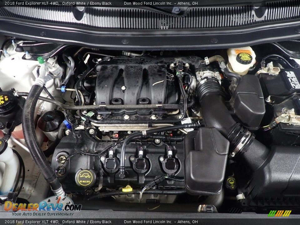 2018 Ford Explorer XLT 4WD Oxford White / Ebony Black Photo #7