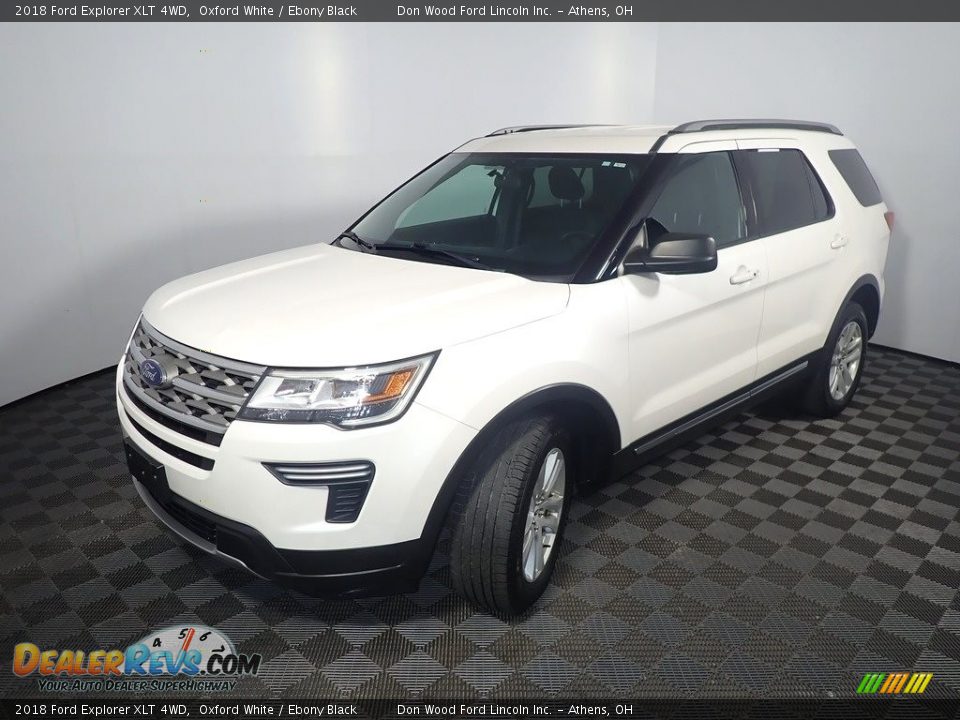 2018 Ford Explorer XLT 4WD Oxford White / Ebony Black Photo #9