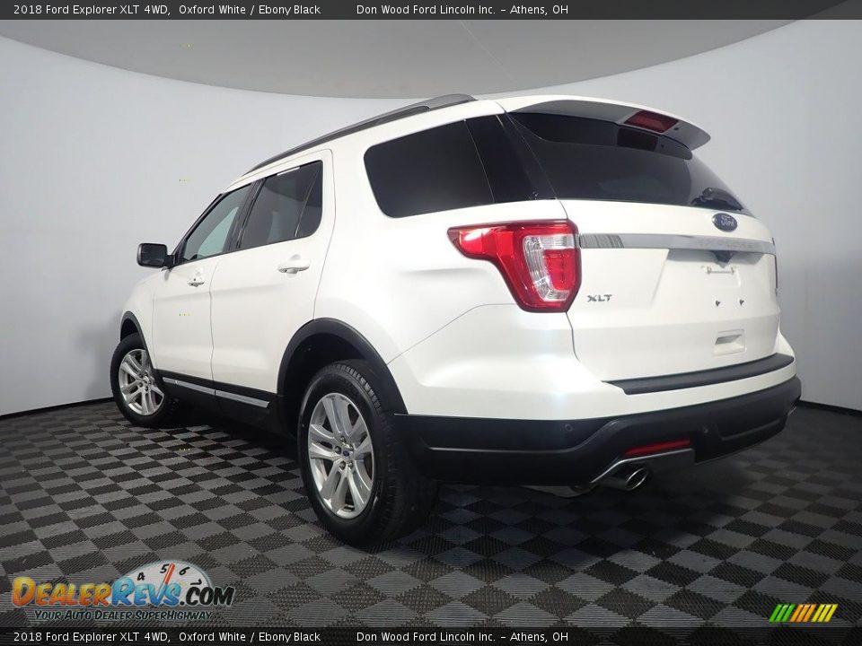 2018 Ford Explorer XLT 4WD Oxford White / Ebony Black Photo #11