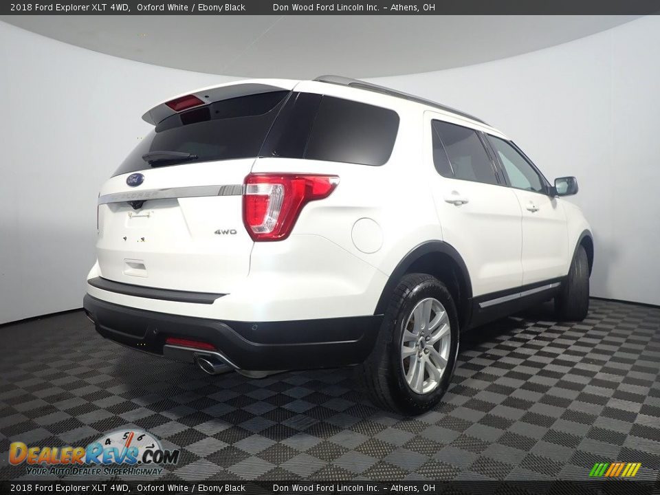2018 Ford Explorer XLT 4WD Oxford White / Ebony Black Photo #16