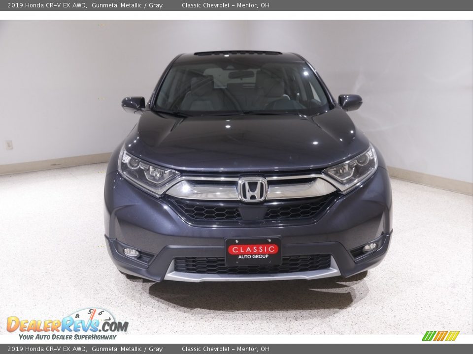 2019 Honda CR-V EX AWD Gunmetal Metallic / Gray Photo #2