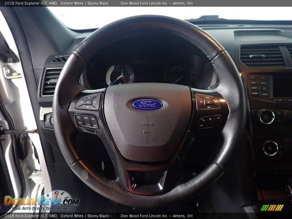 2018 Ford Explorer XLT 4WD Oxford White / Ebony Black Photo #25